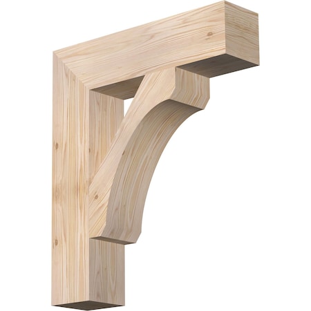 Ekena Millwork Legacy Block Smooth Bracket, Douglas Fir, 5 1/2"W x 24"D x 28"H BKT06X24X28LEC05SDF